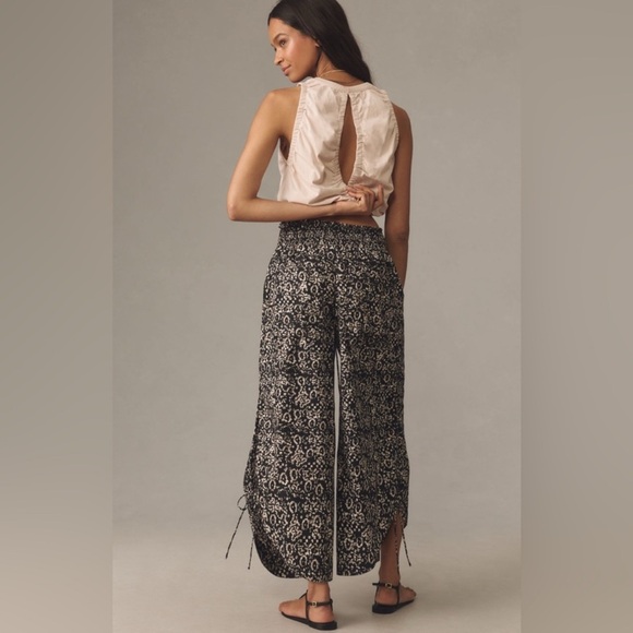 Anthropologie Ruched Poplin Parachute Pants, XSMALL TALL NWT - Picture 2 of 7